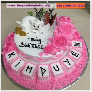Bánh Sinh Nhật Con Mèo Tuổi Mão - A14